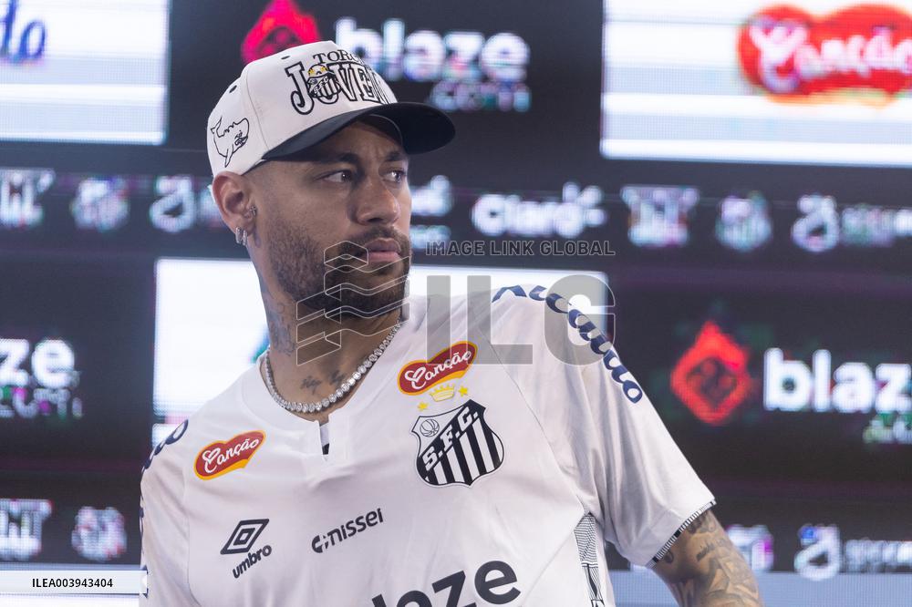Santos FC Officially Introduces Neymar as a New Signing - Sao Paulo