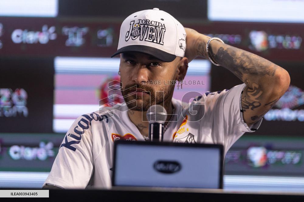 Santos FC Officially Introduces Neymar as a New Signing - Sao Paulo