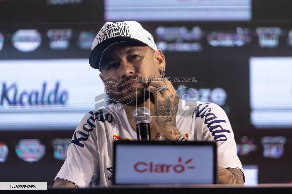 Santos FC Officially Introduces Neymar as a New Signing - Sao Paulo