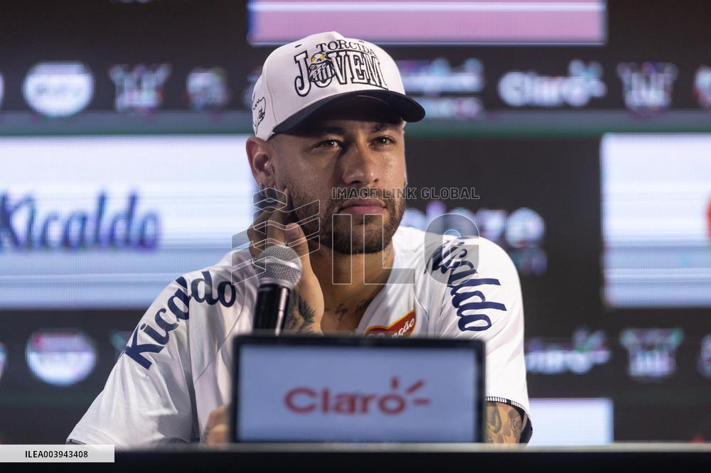 Santos FC Officially Introduces Neymar as a New Signing - Sao Paulo