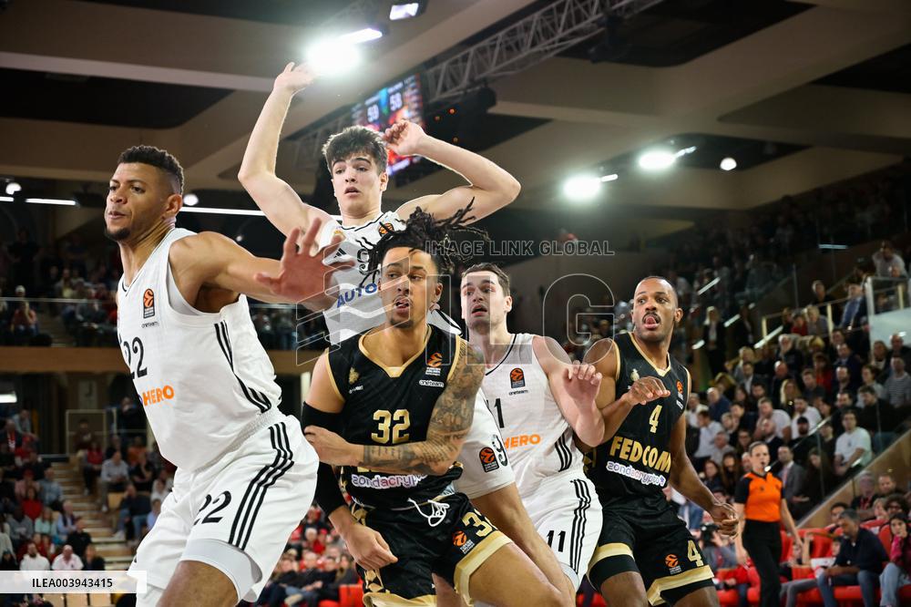 Monaco vs Real madrid - Basketball Euroleague - Monaco