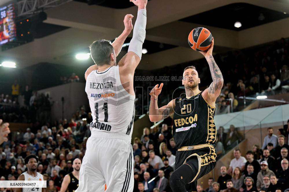 Monaco vs Real madrid - Basketball Euroleague - Monaco