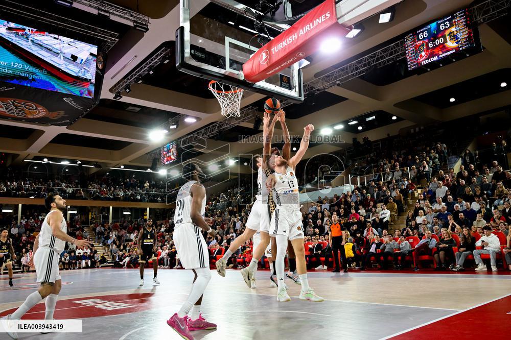 Monaco vs Real madrid - Basketball Euroleague - Monaco