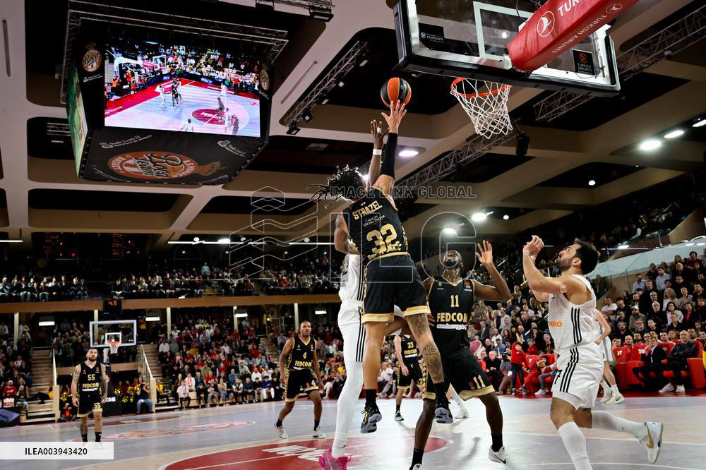 Monaco vs Real madrid - Basketball Euroleague - Monaco