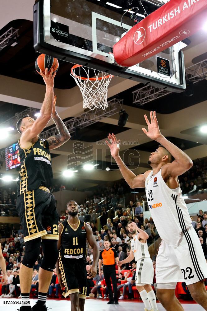 Monaco vs Real madrid - Basketball Euroleague - Monaco