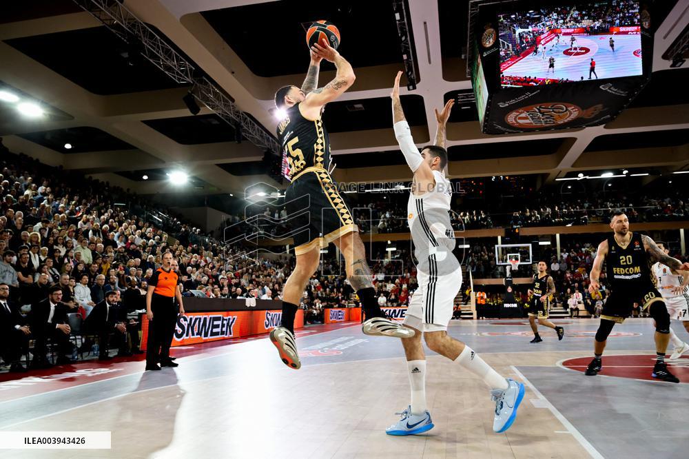 Monaco vs Real madrid - Basketball Euroleague - Monaco