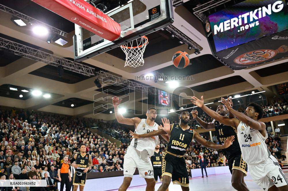 Monaco vs Real madrid - Basketball Euroleague - Monaco