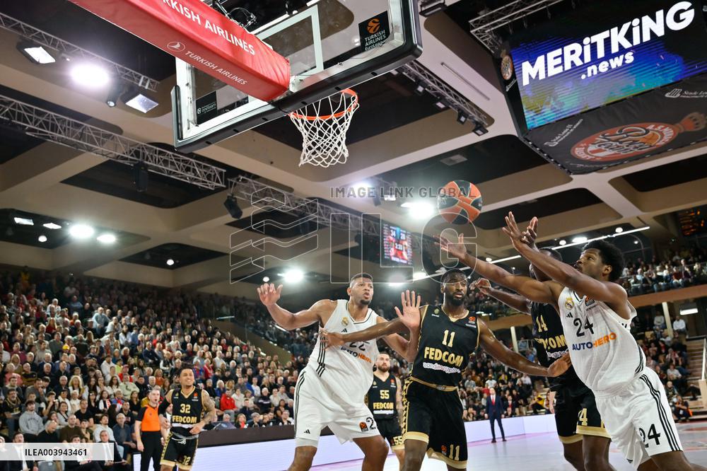 Monaco vs Real madrid - Basketball Euroleague - Monaco