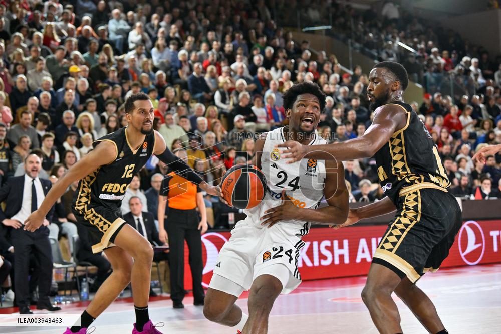 Monaco vs Real madrid - Basketball Euroleague - Monaco