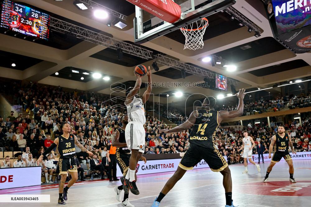Monaco vs Real madrid - Basketball Euroleague - Monaco
