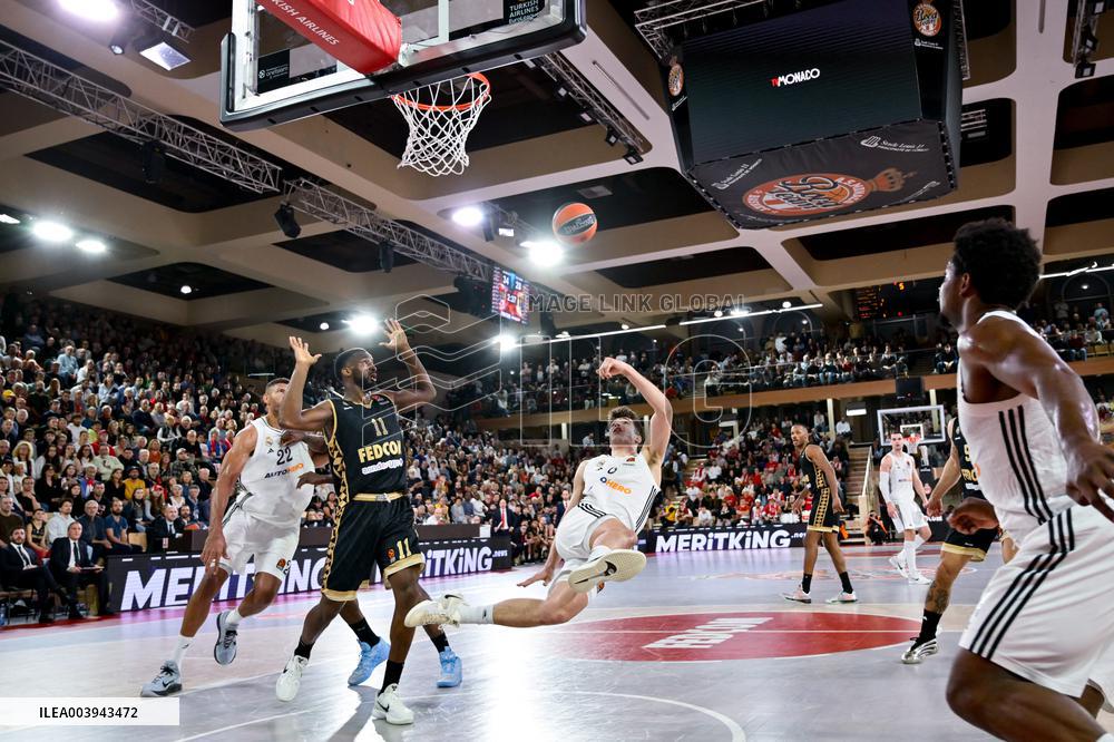 Monaco vs Real madrid - Basketball Euroleague - Monaco