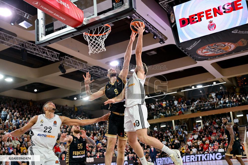 Monaco vs Real madrid - Basketball Euroleague - Monaco