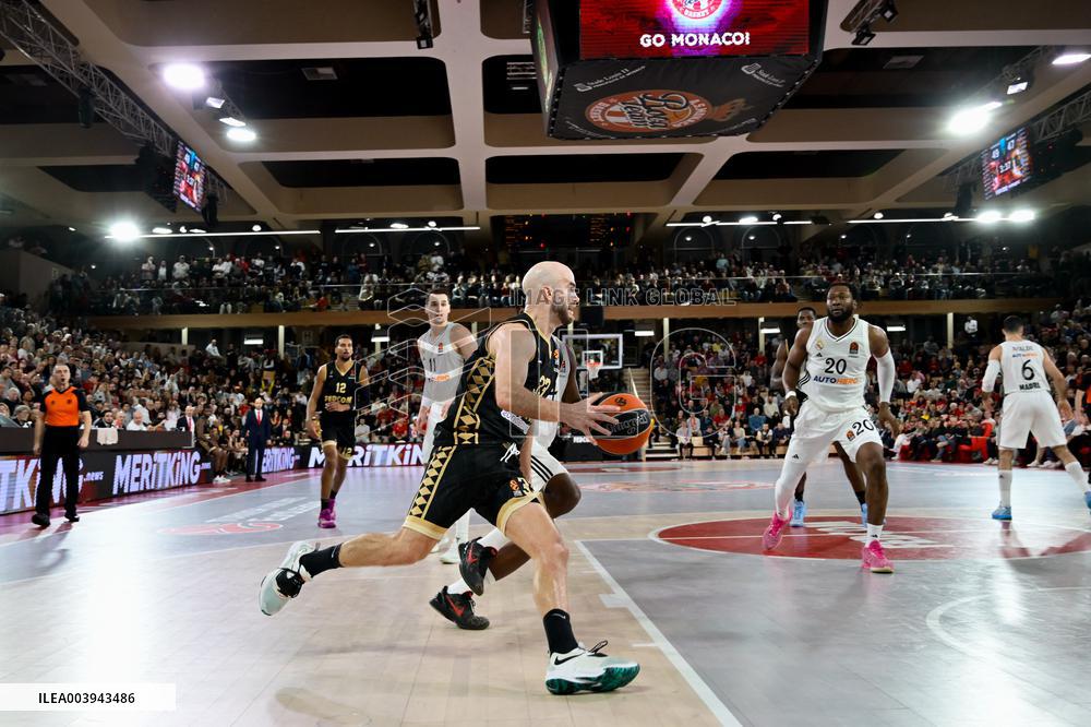Monaco vs Real madrid - Basketball Euroleague - Monaco