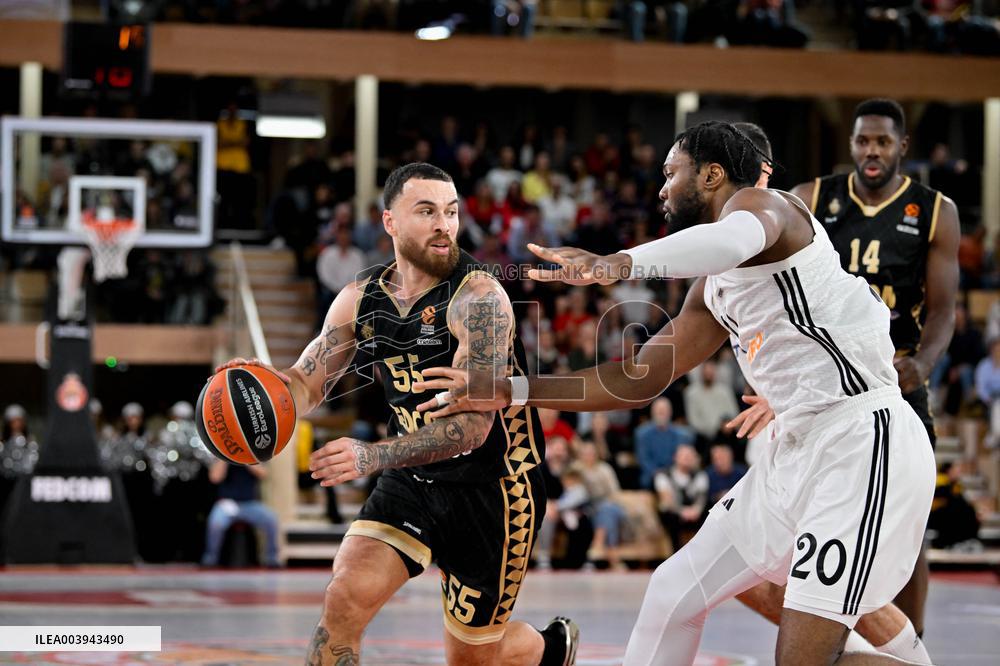 Monaco vs Real madrid - Basketball Euroleague - Monaco