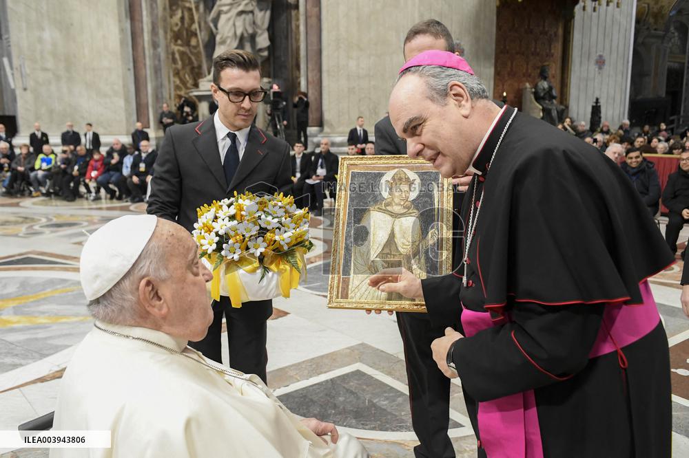 Pope at Jubilee audience for pilgrimage of the Sulmona-Valva dioceses