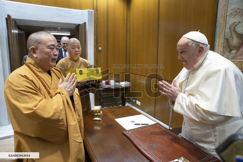 Pope Francis Receives Buddhist Monks - Vatican