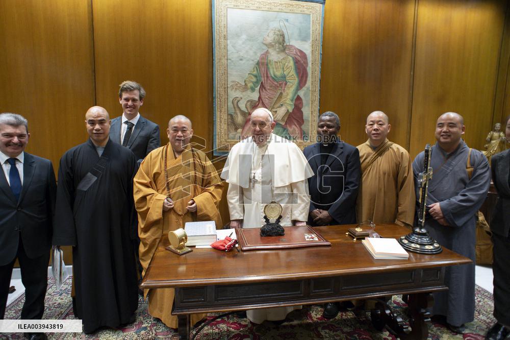 Pope Francis Receives Buddhist Monks - Vatican