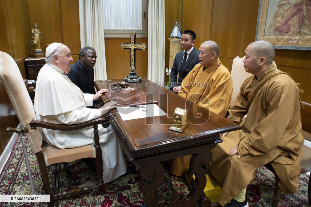 Pope Francis Receives Buddhist Monks - Vatican