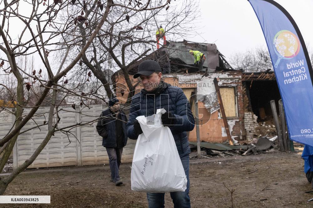Aftermath Of Russian Drone Strike - Kharkiv
