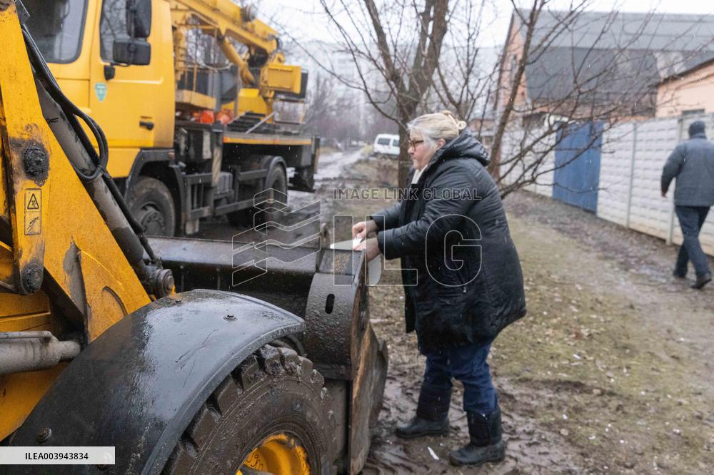 Aftermath Of Russian Drone Strike - Kharkiv