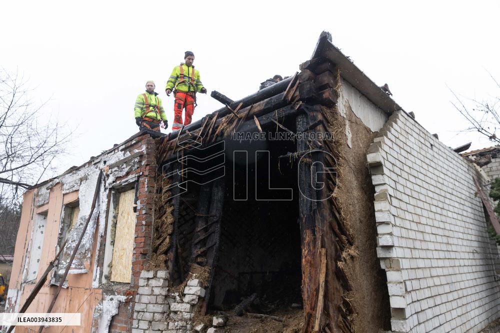 Aftermath Of Russian Drone Strike - Kharkiv