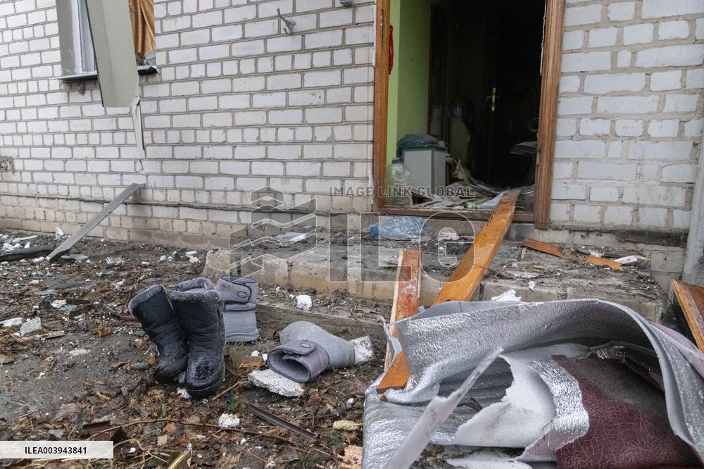 Aftermath Of Russian Drone Strike - Kharkiv