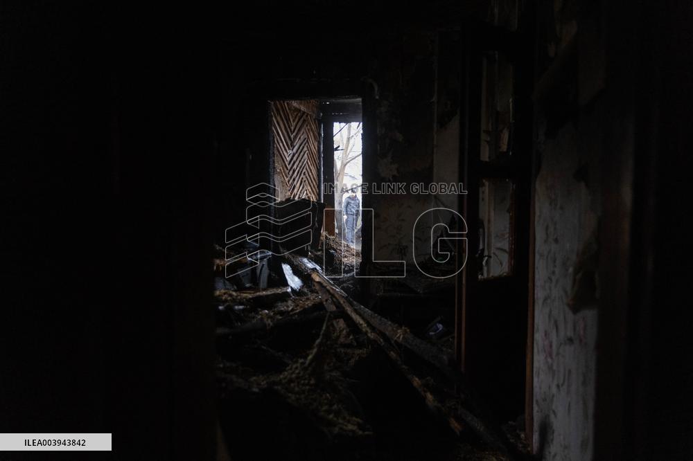 Aftermath Of Russian Drone Strike - Kharkiv