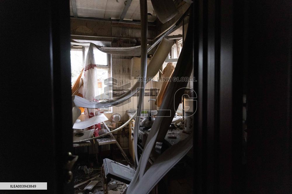 Aftermath Of Russian Drone Strike - Kharkiv