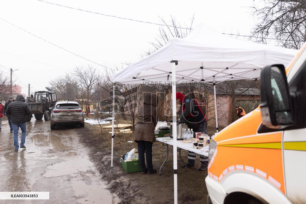 Aftermath Of Russian Drone Strike - Kharkiv