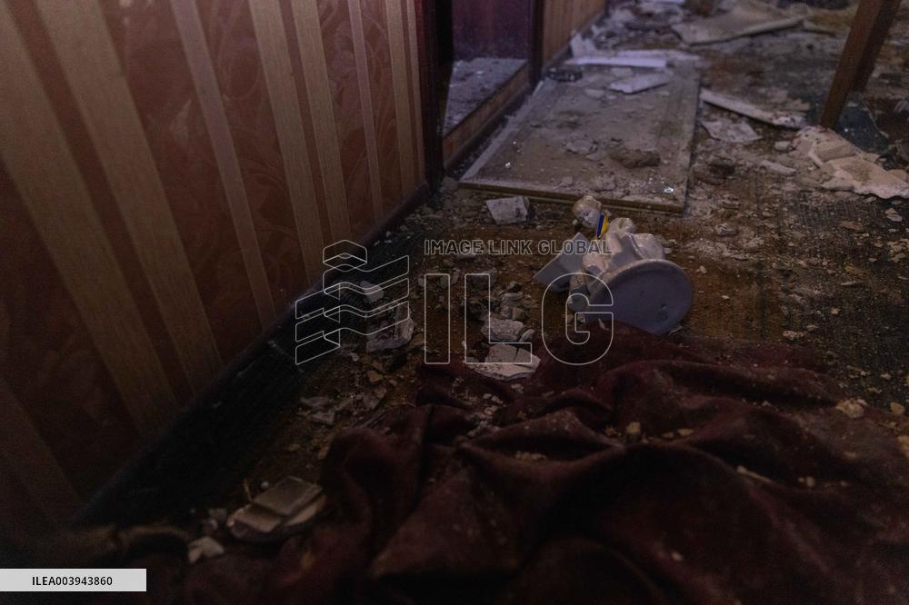 Aftermath Of Russian Drone Strike - Kharkiv