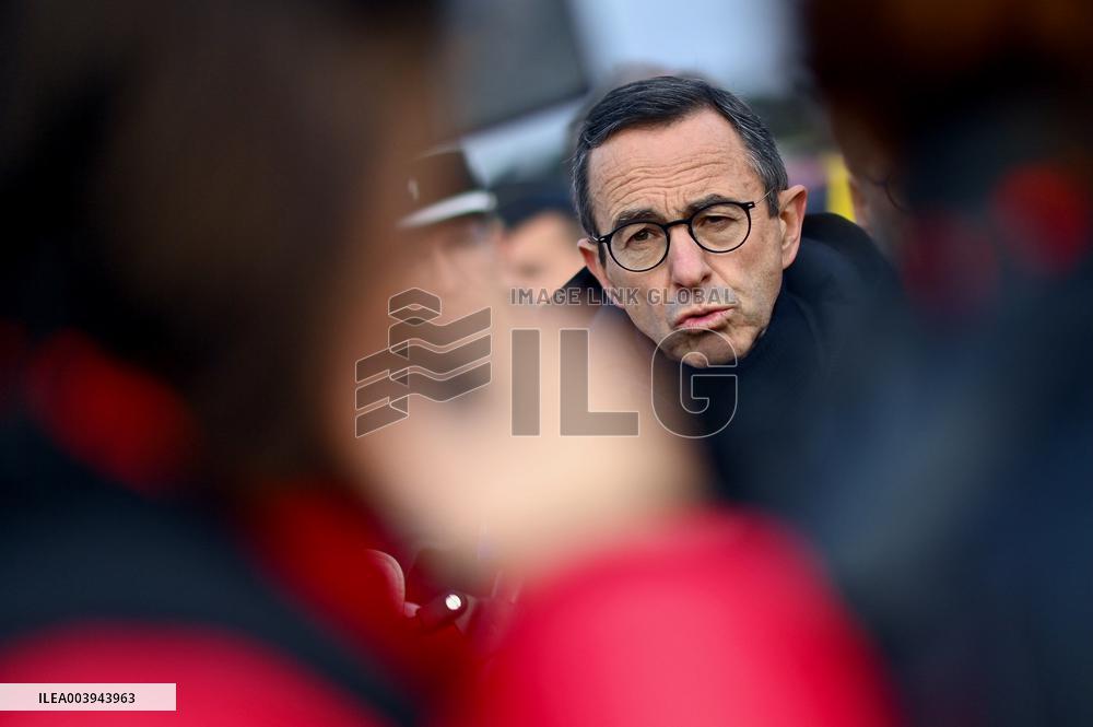 Bruno Retailleau and Agnès Pannier-Runacher visit Redon after floods