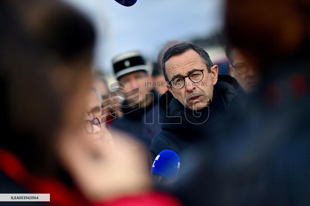 Bruno Retailleau and Agnès Pannier-Runacher visit Redon after floods