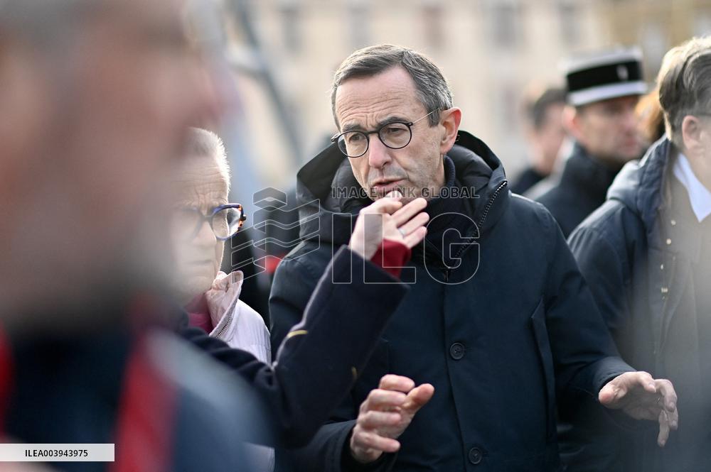 Bruno Retailleau and Agnès Pannier-Runacher visit Redon after floods