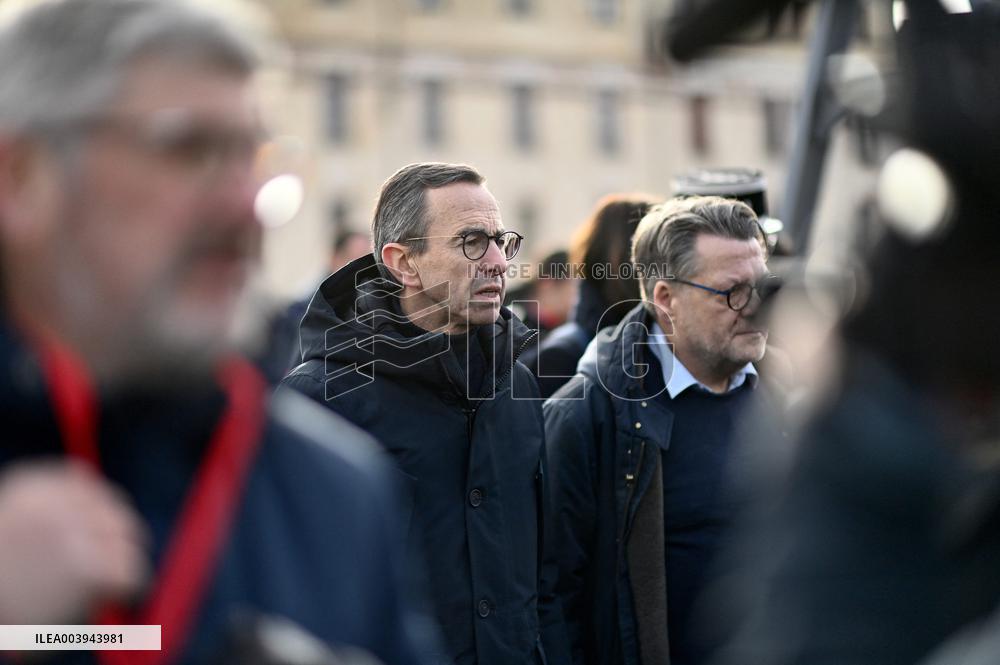 Bruno Retailleau and Agnès Pannier-Runacher visit Redon after floods
