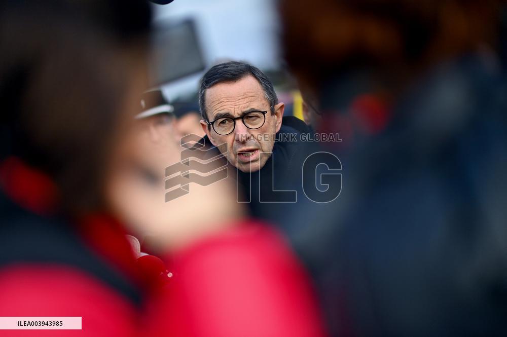Bruno Retailleau and Agnès Pannier-Runacher visit Redon after floods