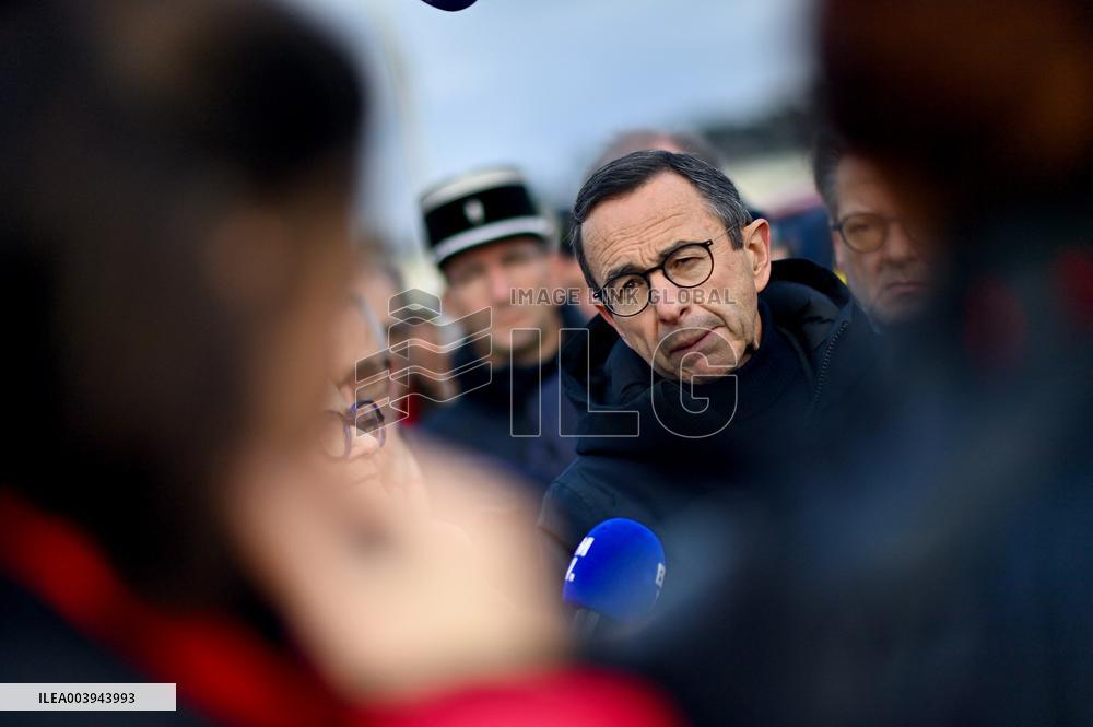 Bruno Retailleau and Agnès Pannier-Runacher visit Redon after floods