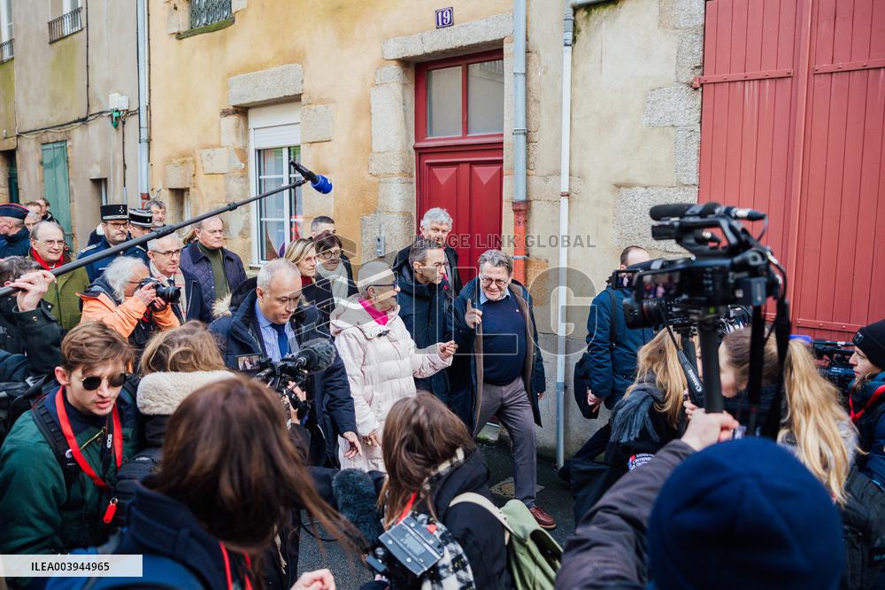 Bruno Retailleau and Agnès Pannier-Runacher visit Redon after floods
