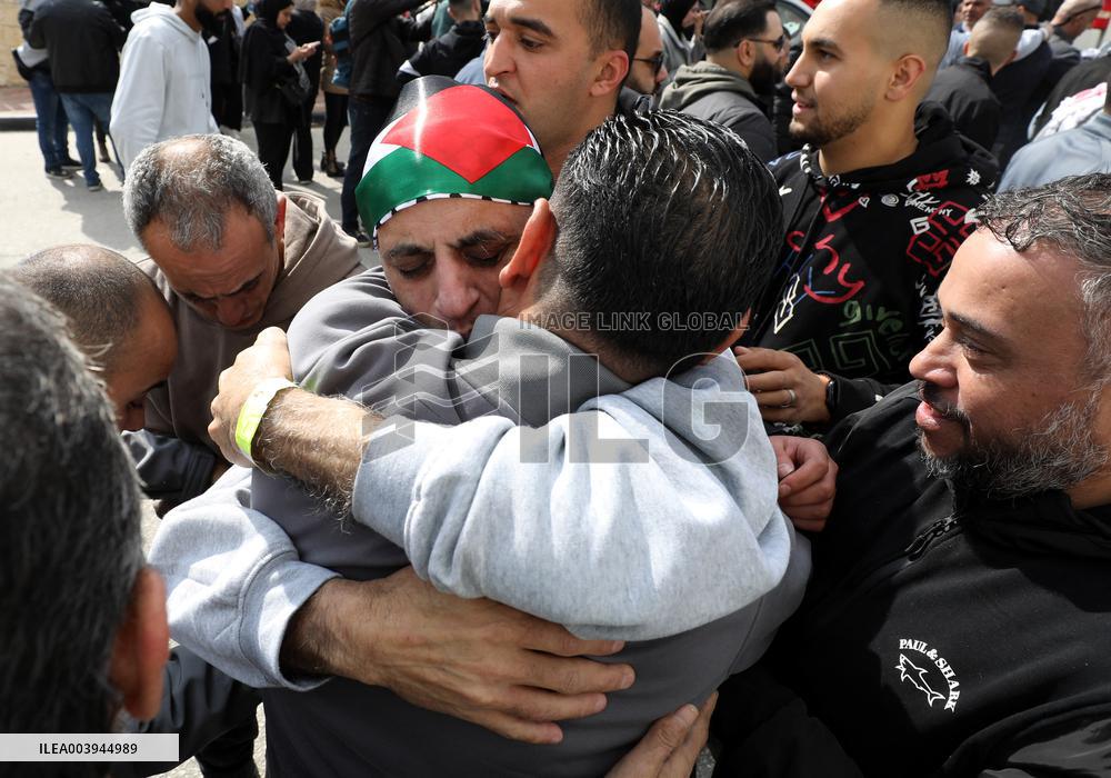 Released Palestinian Prisoners Arriving In West Bank