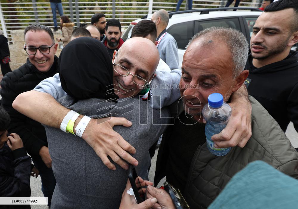 Released Palestinian Prisoners Arriving In West Bank