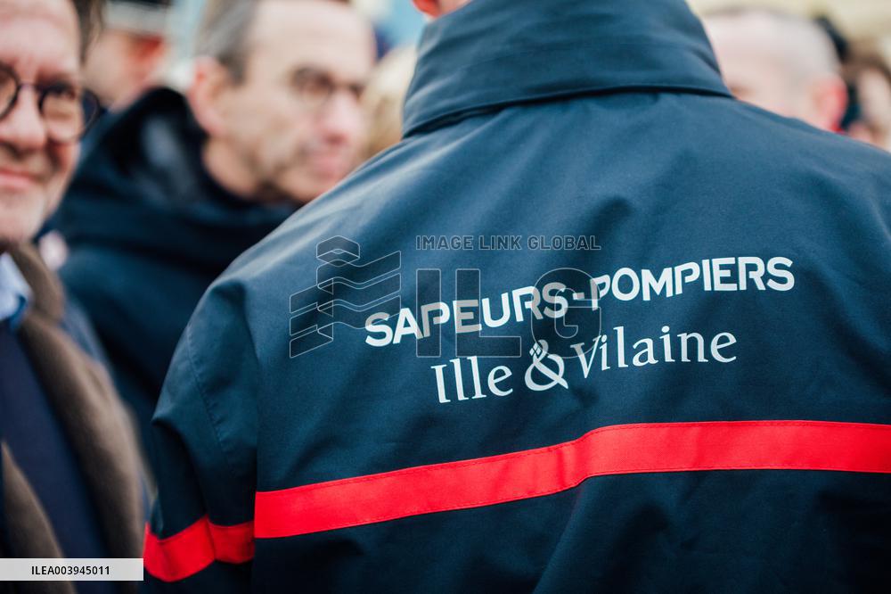 Bruno Retailleau and Agnès Pannier-Runacher visit Redon after floods