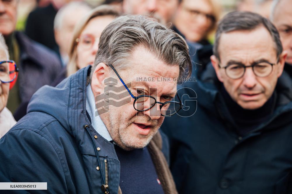 Bruno Retailleau and Agnès Pannier-Runacher visit Redon after floods