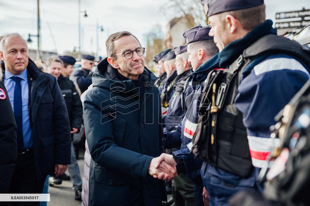 Bruno Retailleau and Agnès Pannier-Runacher visit Redon after floods