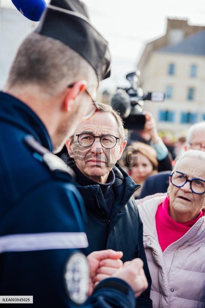 Bruno Retailleau and Agnès Pannier-Runacher visit Redon after floods