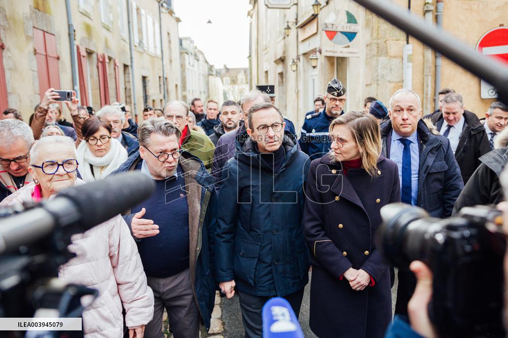 Bruno Retailleau and Agnès Pannier-Runacher visit Redon after floods
