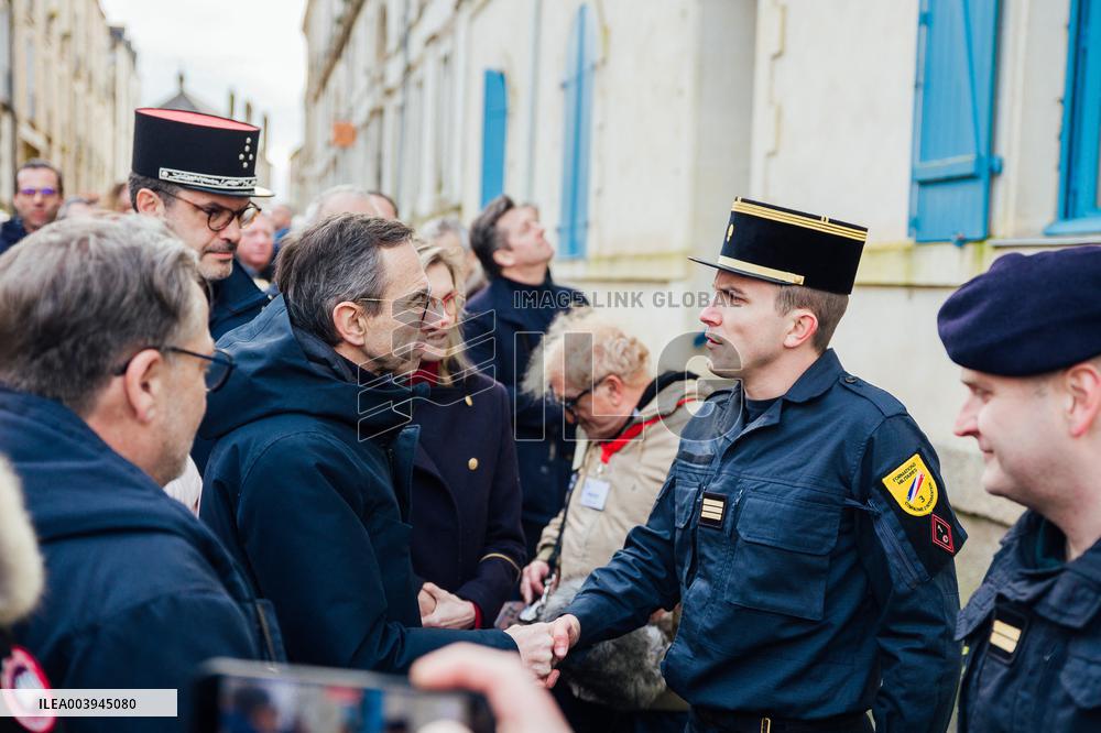 Bruno Retailleau and Agnès Pannier-Runacher visit Redon after floods