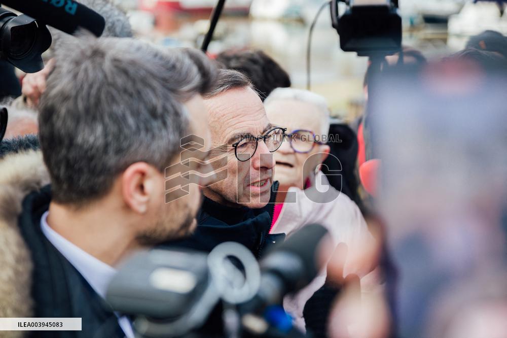 Bruno Retailleau and Agnès Pannier-Runacher visit Redon after floods