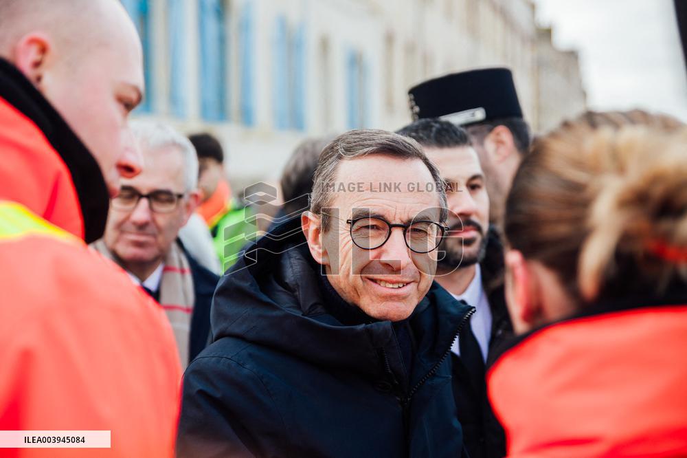 Bruno Retailleau and Agnès Pannier-Runacher visit Redon after floods