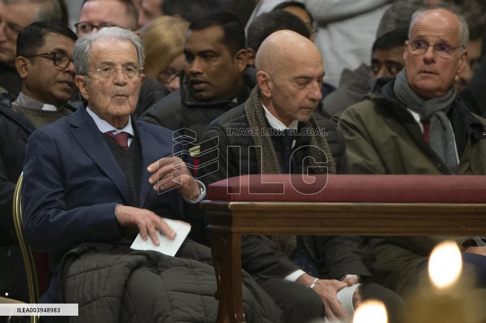 Pope Francis Leads The Vespers - Vatican