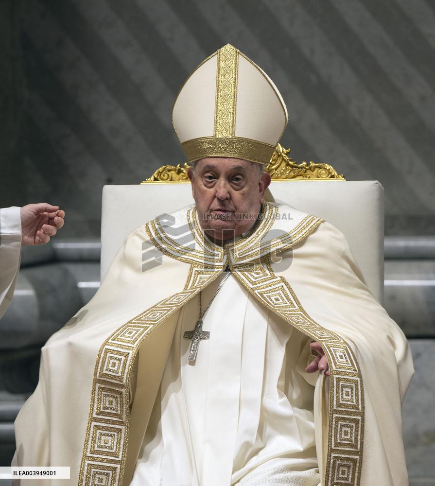 Pope Francis Leads The Vespers - Vatican