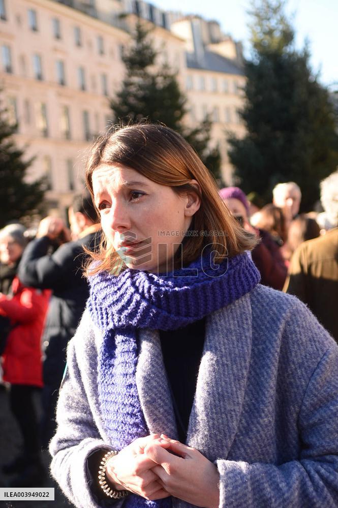 Rally In Support Of Three French Citizen imprisoned In Iran - Paris